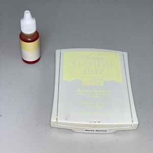 Stampin' Up Ink Barely Banana Yellow Classic Refill Ink Bottle  Scrapbook Craft
